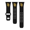 MLB San Diego Padres Apple Watch Compatible Silicone Band - Black
 - image 2 of 3