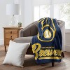MLB Milwaukee Brewers 50 x 60 Raschel Throw Blanket - 2 of 3