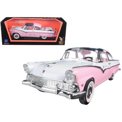 1955 Ford Crown Victoria Pink 1/18 Diecast Model Car by Road Signature