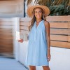 Women's Striped Button Down Shirt Dress - Cupshe - 2 of 4