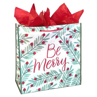 Large Be Merry Reusable Gift Bag - Garven