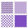 Bacati - MixNMatch Purple Laundry Hamper with Wooden Frame - 4 of 4