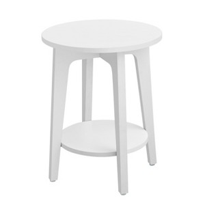 Round Coffee Table with Lower Shelf - Vasagle - 1 of 4