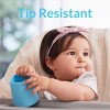 PopYum Silicone Training Cup 2-Pack for Baby and Toddler, handles, BPA Free, self feeding training, tumbler (sky blue and mint green) - 3 of 4