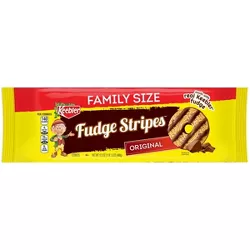 Keebler Fudge Stripes Family Size Cookies - 17.3oz