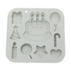Unique Bargains Candy Moulds 9-Cavity Birthday Cake Candy Mould Hand Wash Gray 5.59"x5.39"x0.63" 1 Pc - 3 of 4