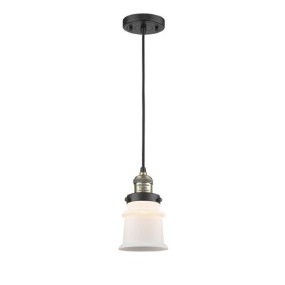 Canton - 1 Light Cord Hung Mini Pendant In Industrial Style-10 Inches Tall and 5.25 Inches Wide