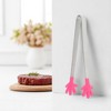 Unique Bargains Pcs Food Tongs Hand-Shaped Ice & Food Tongs Dishwasher Safe Stainless Steel Silicone 5 Inch 1 Pcs - 2 of 3