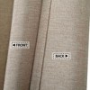 Flax Linen Like 240GSM Heavy Weight Fabric Shower Curtain for Bathroom - 2 of 4