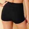 Women's High Waist Swim Boyshorts - Shade & Shore™ Black - 2 of 4