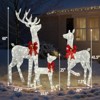 Karl Home 3PCS Reindeer Family Christmas Decoration with LED Lights - 2 of 3
