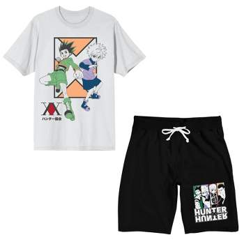 Hunter x Hunter Men's & Big Men's Anime Fleece Jogger Shorts, Sizes S-3XL,  Mens Anime Shorts 