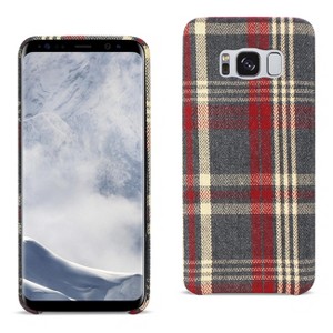 Reiko Samsung Galaxy S8 Edge/ S8 Plus Checked Fabric Case in Red - 1 of 4