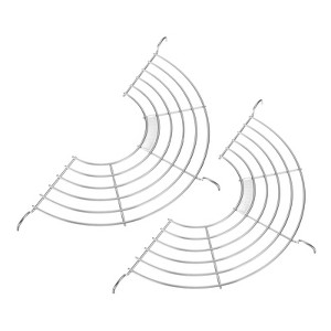 Unique Bargains Stainless Steel Semi-circular Strainers Corrosion-resistant Oil Drain Rack - 1 of 4