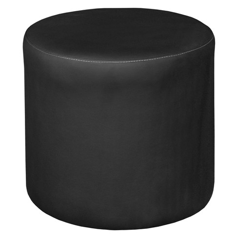 Logan Round Ottoman Black Niche Target