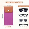 Unique Bargains Felt Soft Portable Storage Scratch-Resistant Eyeglasses Bag 2 Pcs - 2 of 4