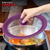 Modern Innovations Universal Pot Cover Lids for 7 to 12-Inch Cookware (Set of 2) - Lavender - 4 of 4