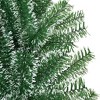 vidaXL Green Artificial Christmas Tree with Flocked Snow - Lifelike PET Material, Sturdy Metal Stand, Reusable Christmas Ornament, 94.5" Tall - image 4 of 4