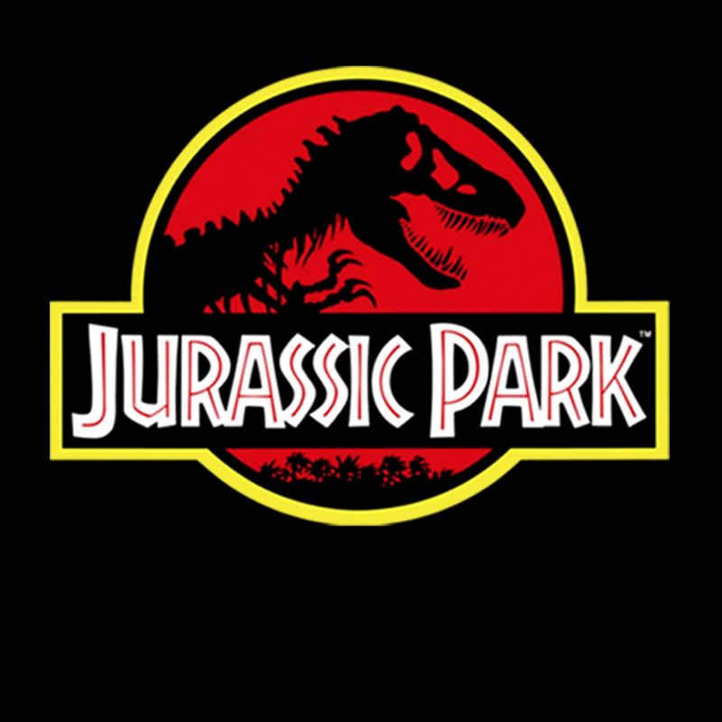 Men's Jurassic Park Bold Classic Logo Pull Over Hoodie, 2 of 5