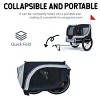 SEVOBAL Pet Strollers Large Folding Bike Trailer for Dogs All-Terrain Pet Carrier for Cycling Jogging Camping, Black, 49.21"*28.77"*36.22" - 2 of 4