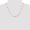 Black Bow Jewelry 1.15mm, 14k Rose Gold, Cable Rope Chain Necklace - 3 of 4