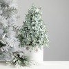 5.25"H and 6.25"H Sullivans Holiday Snowflake Planter - Set of 2, White - 3 of 3