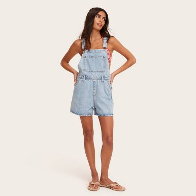 Women's Denim Shortalls - Parke x Target Light Wash XS