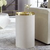 Uttermost Circuit Brass & White Accent Table - 2 of 4