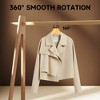 BP4U Premium Solid Wood Coat Hangers, Heavy Duty Non-Slip Hangers with 360° Swivel Hook & Contoured Shoulders, Space-Saving for Jackets & Suits - 3 of 4