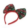 Unique Bargains Halloween Bow Shape Headband for 4.72" Diameter Green Red 1 Pc - 4 of 4