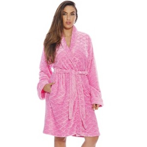 Just Love Womens Plush Solid Robe | Ladies Bathrobe - 1 of 3