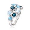 Ross-Simons 2.50 ct. t.w. Blue Topaz Bubble Ring in Sterling Silver - 3 of 4