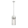 Fontaine 6.5" Steel Pendant Light - Dimmable, Damp Rated, Elegant Waterglass Shade - 4 of 4