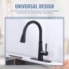 WOWOW 9.6 in. x 2.4 in. x 0.3 in. Stainless Steel Kitchen Sink Faucet Hole Cover Deck Plate in Brushed Nickel - 3 of 4
