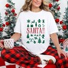 Santa Christmas Icons - Womens Garment Dyed Tee - 3 of 4