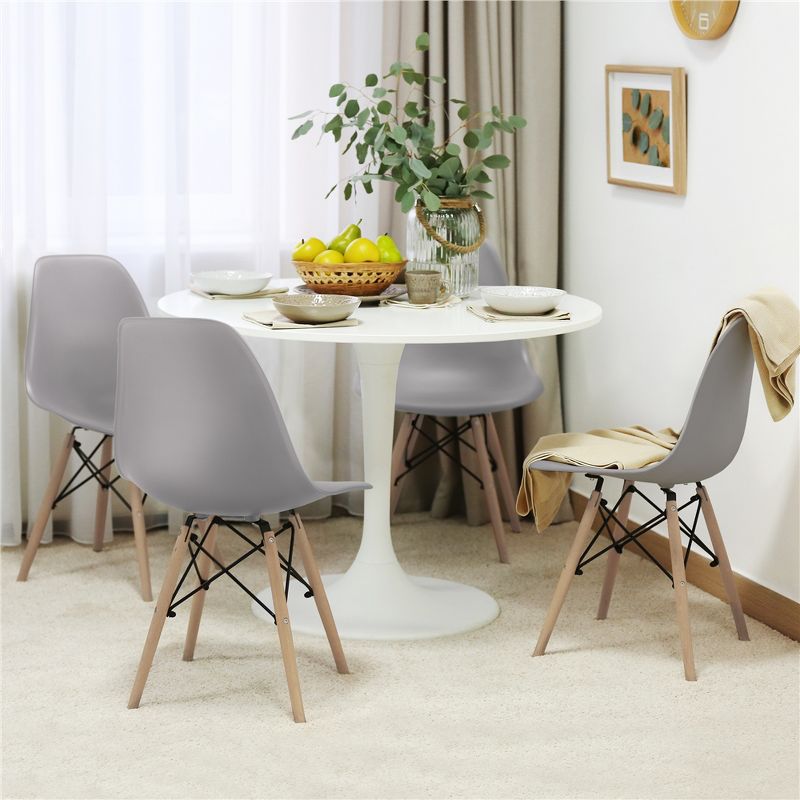 Yaheetech Modern Dining Chairs with Natural Beech Wood Set of 4, 3 of 8