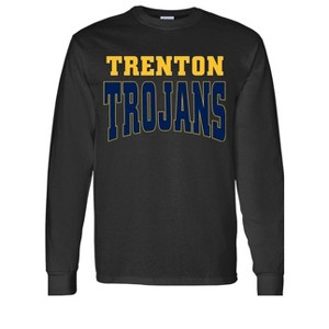 Adult Trenton High School Trojans Name Essential Long Sleeve T
