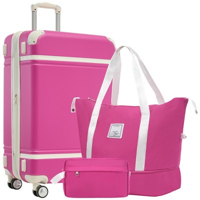 YONWAY 28" Hardside Luggage Sets, Expandable Suitcase Set, with Bags Lightweight Suitcase Double Spinner Wheels with TSA Lock