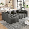 JUJABU 101.2" Sectional Sofa with Deep Seating and Two Side Pockets for Living Room - 3 of 4