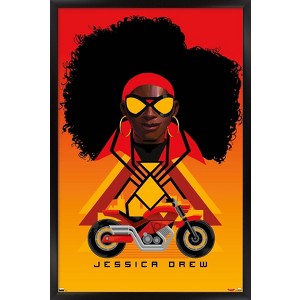 Trends International Marvel Spider-Man: Across the Spider-Verse - Spider-Woman Framed Wall Poster Prints - 1 of 4