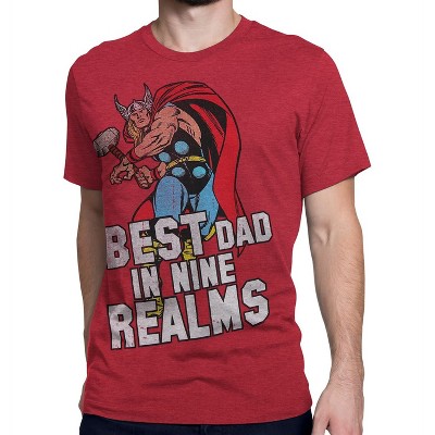 Adult Thor Best Dad In Nine Realms T-Shirt - Small