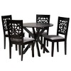 Baxton Studio Karel Modern Fabric and Wood Dining Set - image 2 of 4