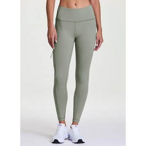 Avalanche Outdoor Zip Pocket Legging, Full Length Squat Proof Leggings for Hiking, Workouts, Loungewear - 1 of 4