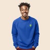 Dalix Alien Embroidered Fleece Crewneck Long Sleeve Sweatshirt Mens - 2 of 4