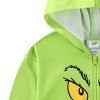 Dr. Seuss Grinch Boys Zip Up Hoodie for Toddler and Big Kids - 4 of 4