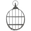 Design Toscano Wall Pocket Watch Sculptural Metal Curio Shelves - 3 of 4