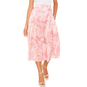 1.STATE Womens Tropical Print Maxi Skirt - 1 of 2