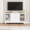 36" Modern Coffee Bar Cabinet with Fluted Glass Doors - Buffet Sideboard with Adjustable Shelves, For Dining Room, Living Room - 4 of 4