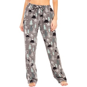 ADR Women's Soft Warm Fleece Pajama Pants, Long Lounge Bottoms - 1 of 4