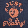 Womens Funny T Shirts Just Peachy Sarcastic Graphic Tee For Ladies - Crazy Dog Women's T Shirt - 2 of 4